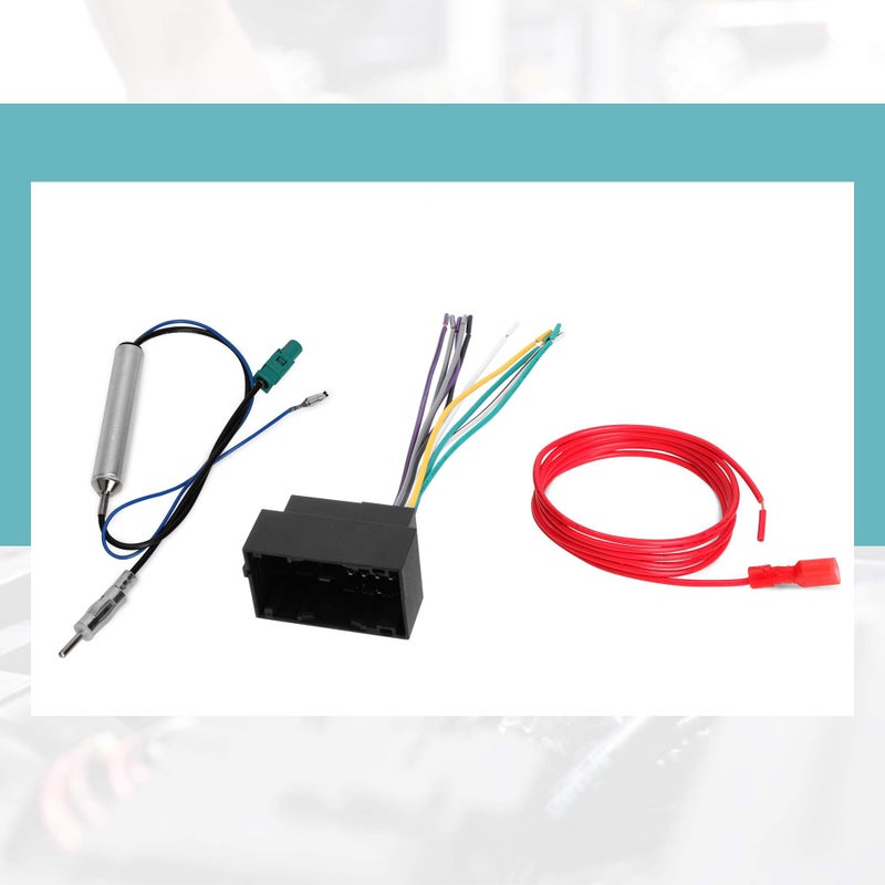 BASIKER Car Stereo Radio Wire Harness and Antenna Adapter Combo kit to Install an Aftermarket Radio Fit for 2013-up Dodge Jeep Ram Vehicles - Image 2